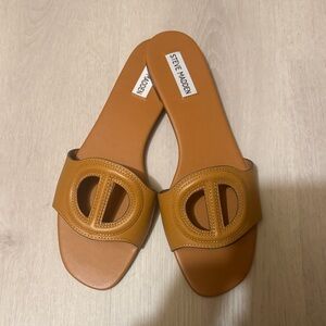 Steve Madden KYLAH Tan Slide Sandals